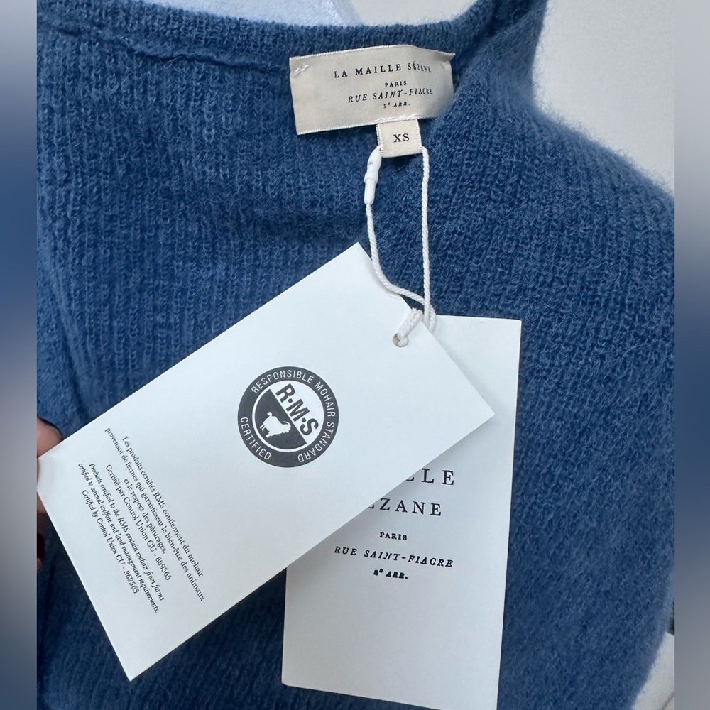 Sezane Women's Blue Cardigan - Picture 5 of 9